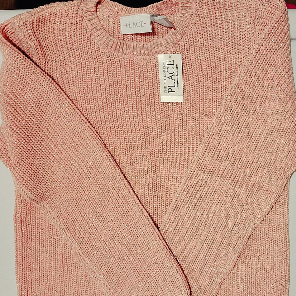 CHILDRENS PLACE LIGHT PINK SWEATER